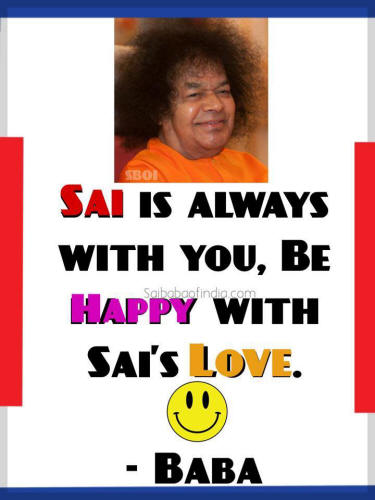 Sai is always with you sai baba quote