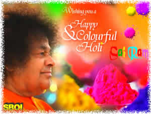 HAPPY HOLI - SRI SATHYA SAI BABA - 2010