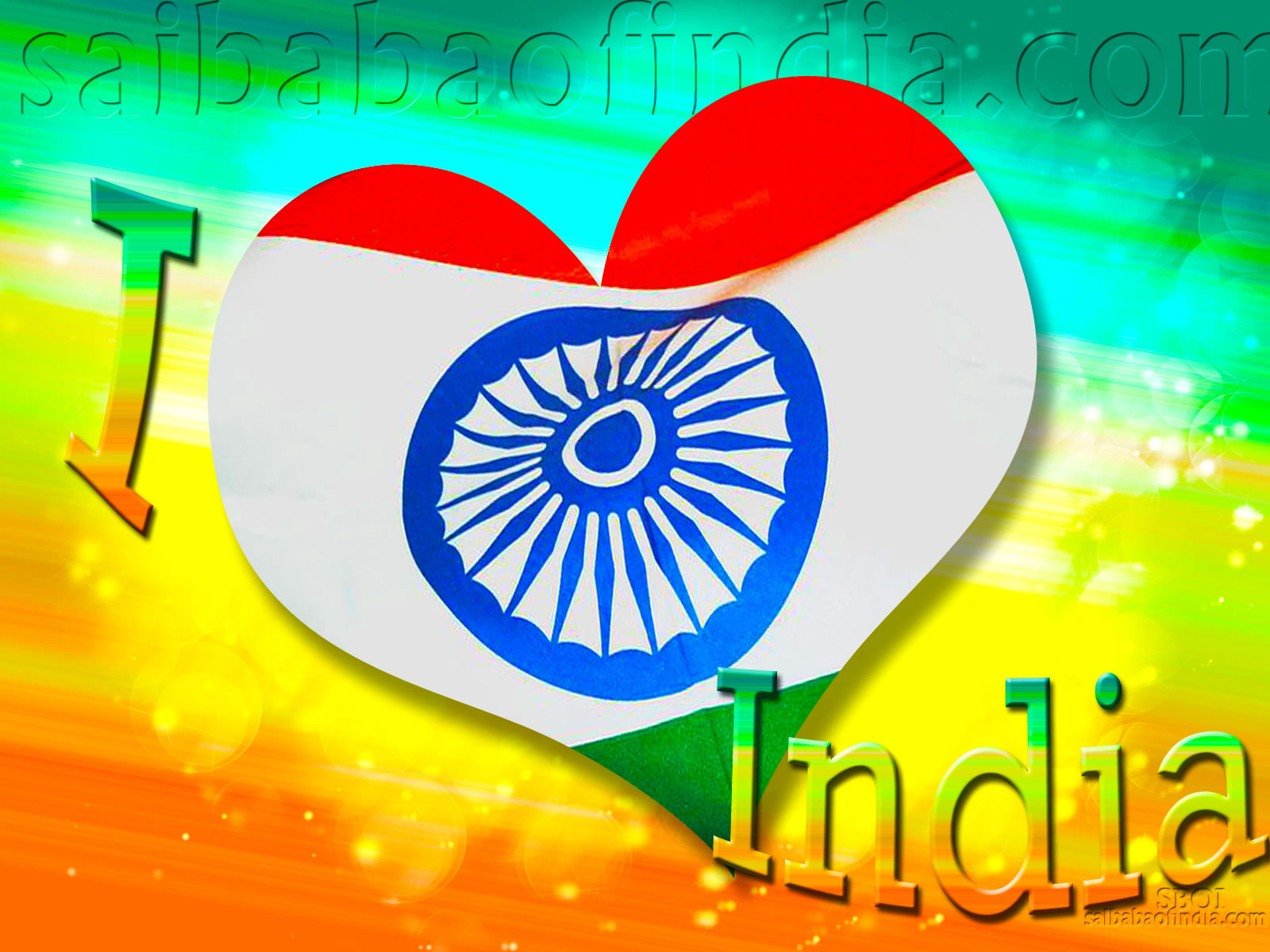 Independence day wallpapers & greeting cards 15th August- Sai Baba Of India  - 15th August Wallpapers -