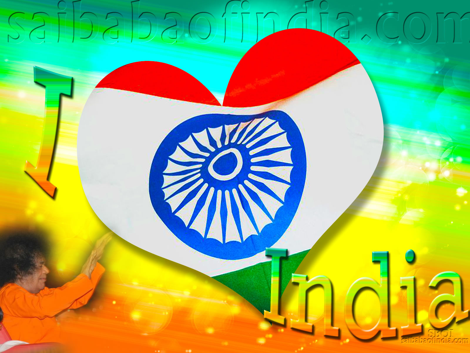 Independence day wallpapers & greeting cards 15th August- Sai Baba Of India  - 15th August Wallpapers -