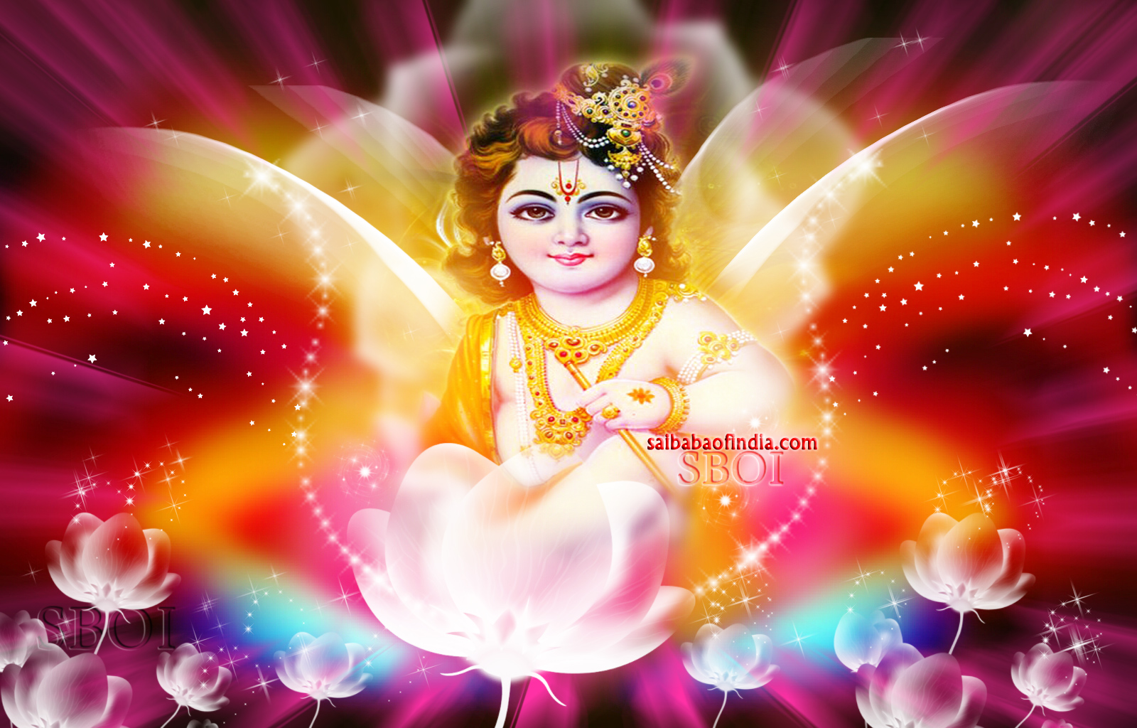 Sai_Baba themed -krishna_janmasthmi_greeting_cards_sai_baba