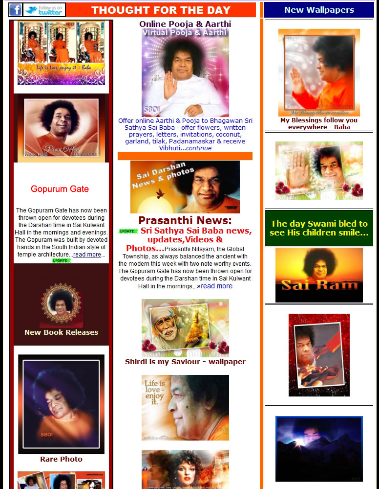NEW SAI BABA WALLPAPERS PHOTOS AND UPDATES