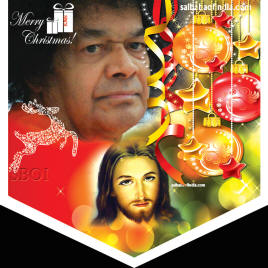 Christmas Wallpapers -sathya sai baba jesus christ