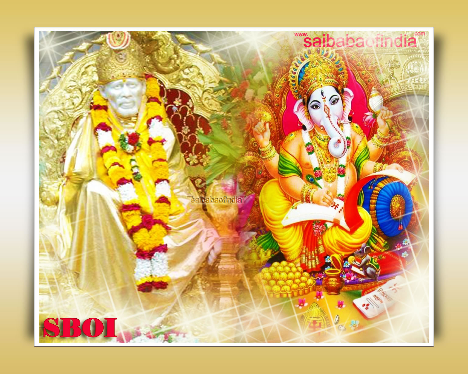 photos of Ganesh ji appearing on the Shirdi Sai Pictures in Udi