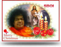 Sai Baba & Jesus Christmas Greeting cards & Christmas wallpapers