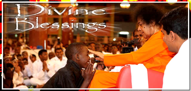 SAI BABA BLESSING A SOUTH AFRICAN BOY DEVOTEE