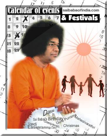 calendar events festivals sai_baba ashram