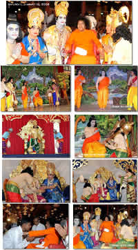 12th Jan. 08 - Drama photos Sai Kulwant Hall - Sai Baba Of India - The drama "Ramayana Ratnahara Veeranjaneya" depicted various scenes in the Ramayana where Hanuman shines as an example for all mankind. 