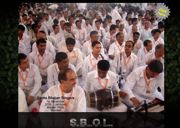 Bhagawan Sri Sathya Sai Baba Darshan  - Day 5 Mumbai 1st November, 2009 - Jamboori Maidan Worli, Mumbai 