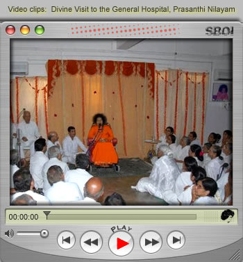 4t Oct 2009- Videos Divine Visit to the General Hospital, Prasanthi Nilayam