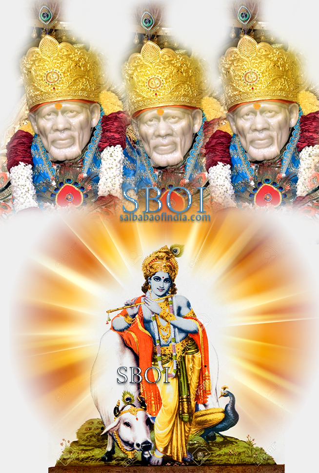 Sai Baba Krishna Janmastami - Greeting cards