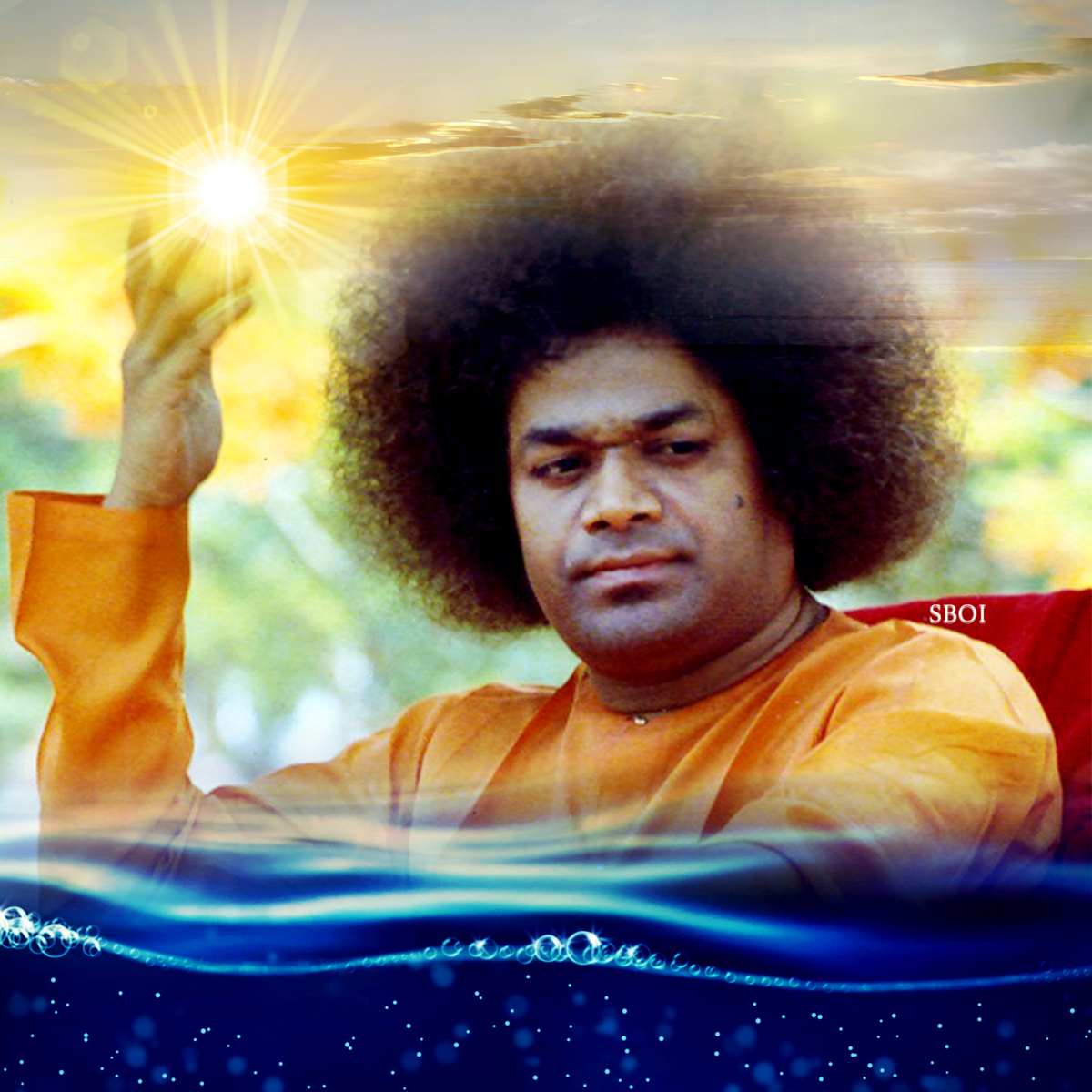 SRI SATHYA SAI BABA POSTER WALLPAPER SURYA SUN