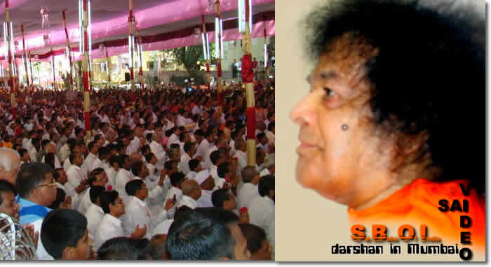 Video Shri Sathya Sai Baba gives darshan in Mumbai