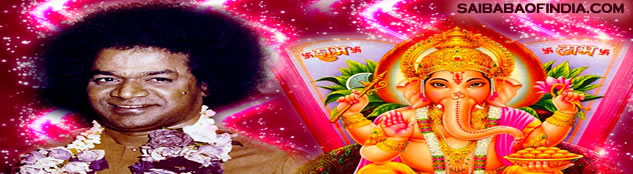 Sathya Sai Baba Ganesha wallpapers and greeting cards