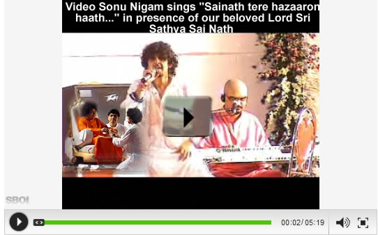 Video-sonu-nigam-sings-shri-Sathya-sai-baba-gives-darshan-in-mumbai