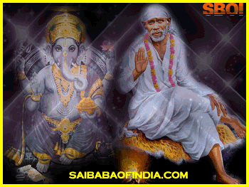 photos of Ganesh ji appearing on the Shirdi Sai Pictures in Udi