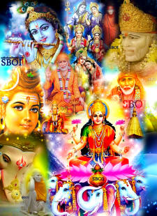 Shirdi Sai Baba and Indian Goods hindu devi devta goddess krishna shiva hanuman lakshmi