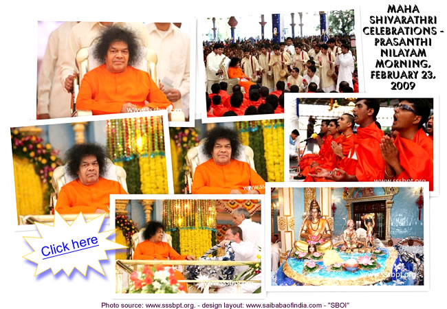 Sai Baba Photos - Maha Shivarathri Celebrations - Prasanthi Nilayam -